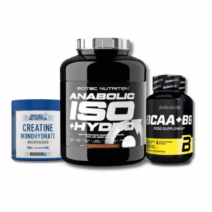Muskelaufbau Basis Pack – Iso+Hydro, Kreatin, BCAA
